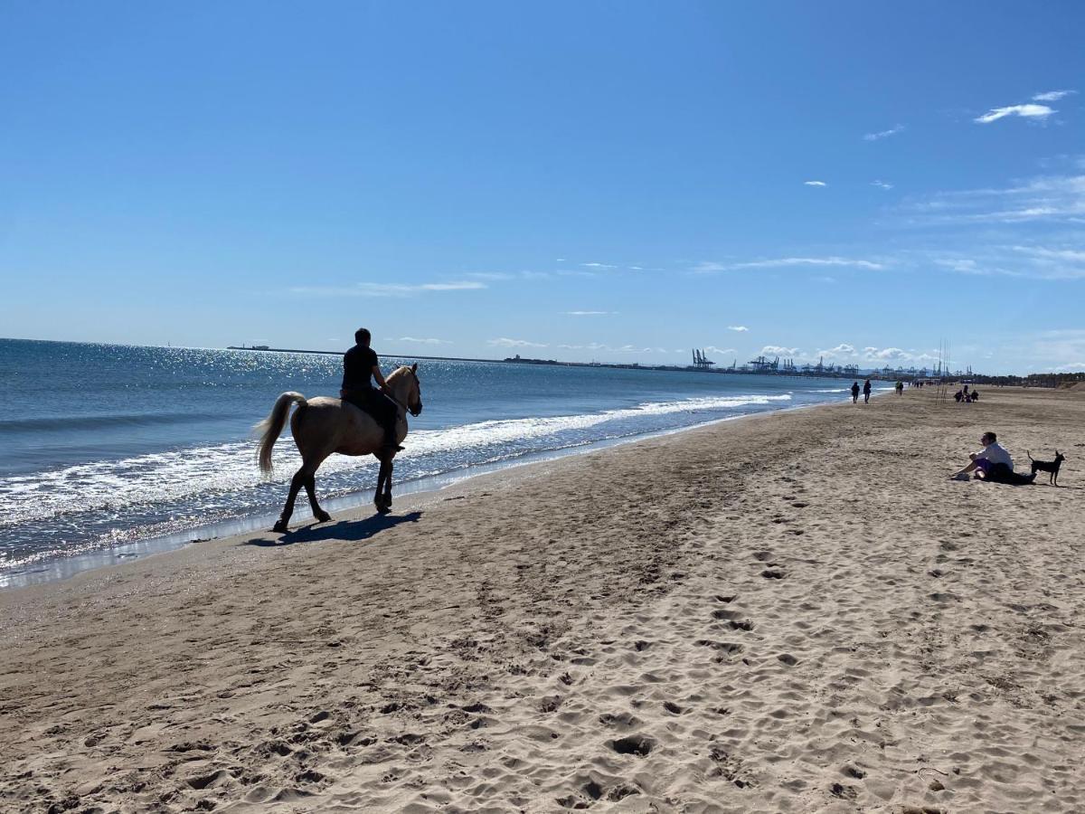 瓦伦西亚Alojamiento En Primera Linea De Playa Con Wifi公寓 外观 照片